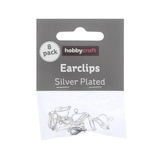 Silver Plated Midi Ear Clips 8 Pack