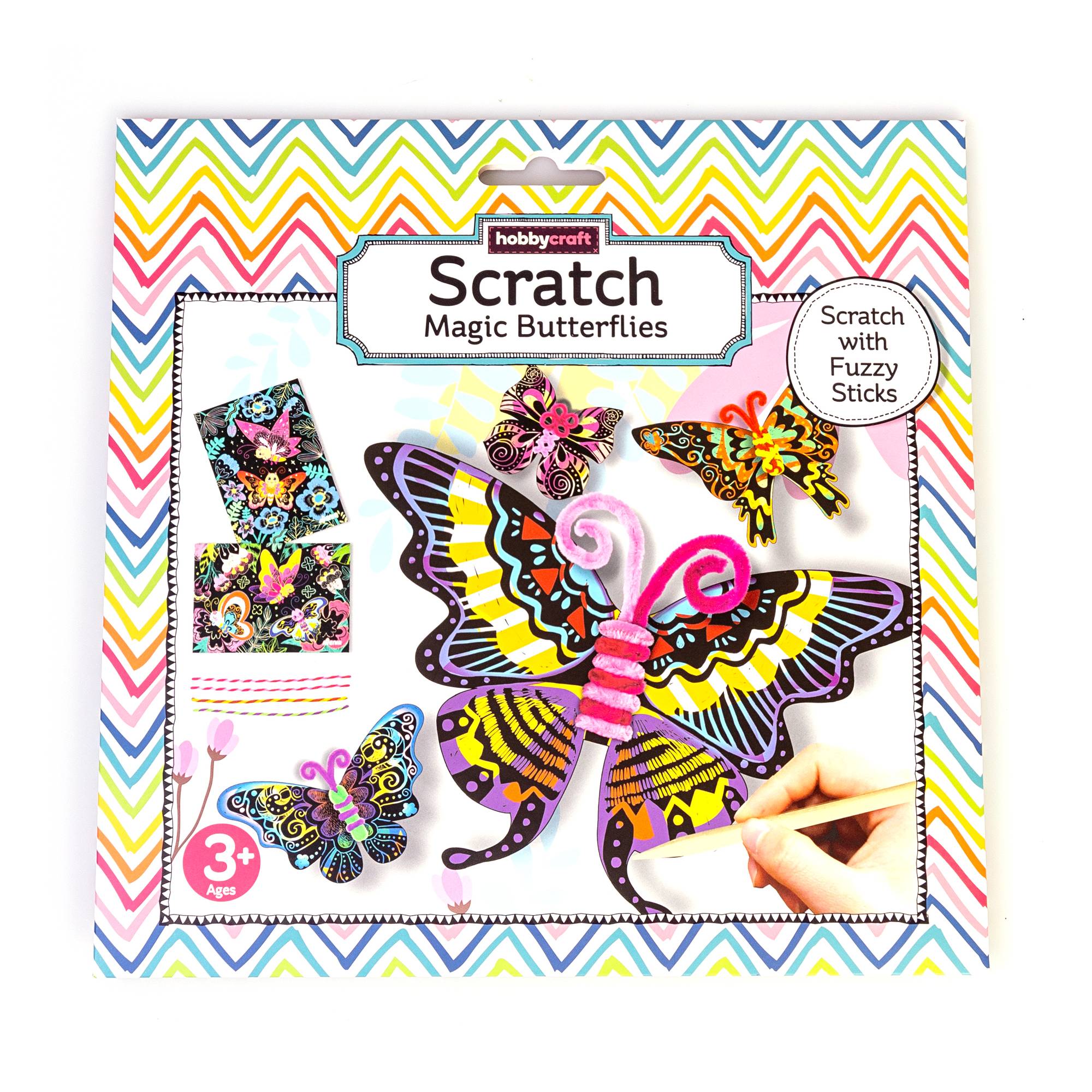 Scratch Fuzzy Stick Magic Butterflies