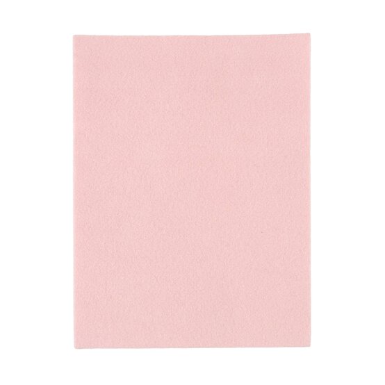 Baby Pink Self-Adhesive Felt Sheet 9 x 12 Inches