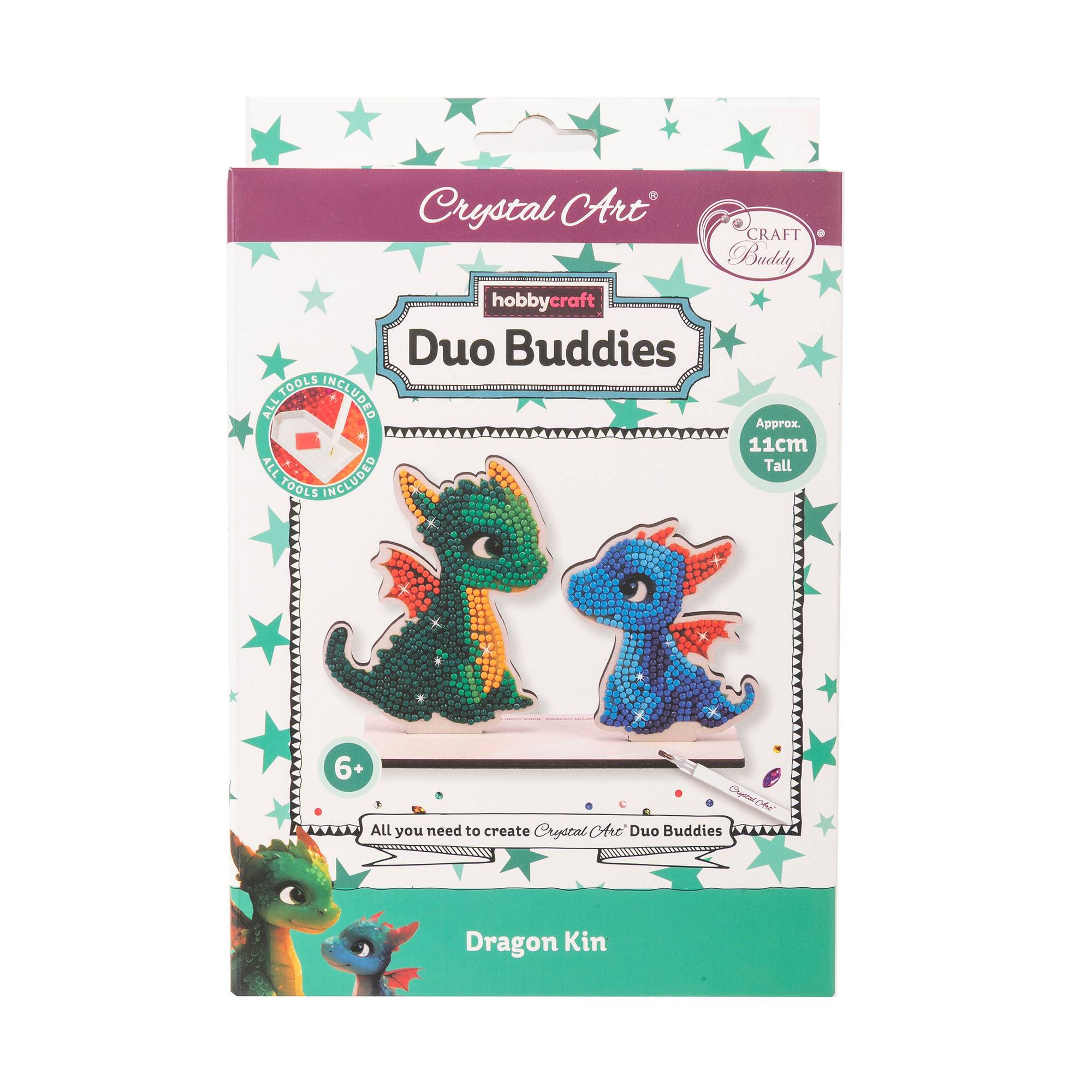 Crystal Art Dragon Kin Duo Buddies Kit