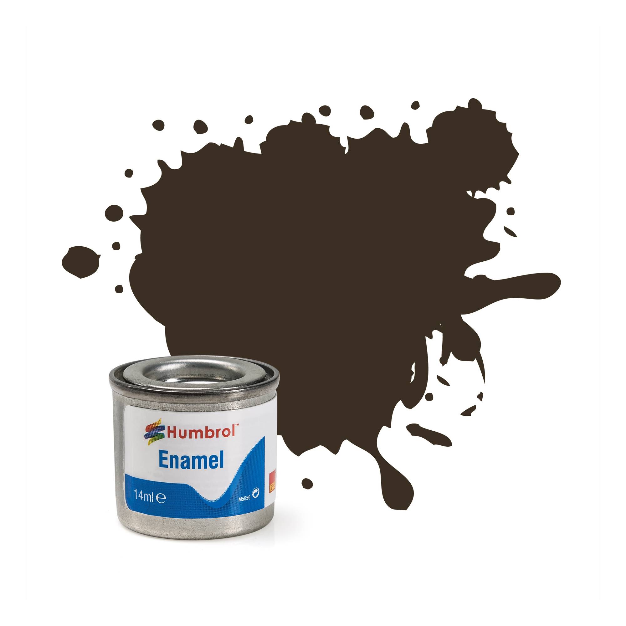 Humbrol 10 Service Brown Enamel Gloss Paint 14ml