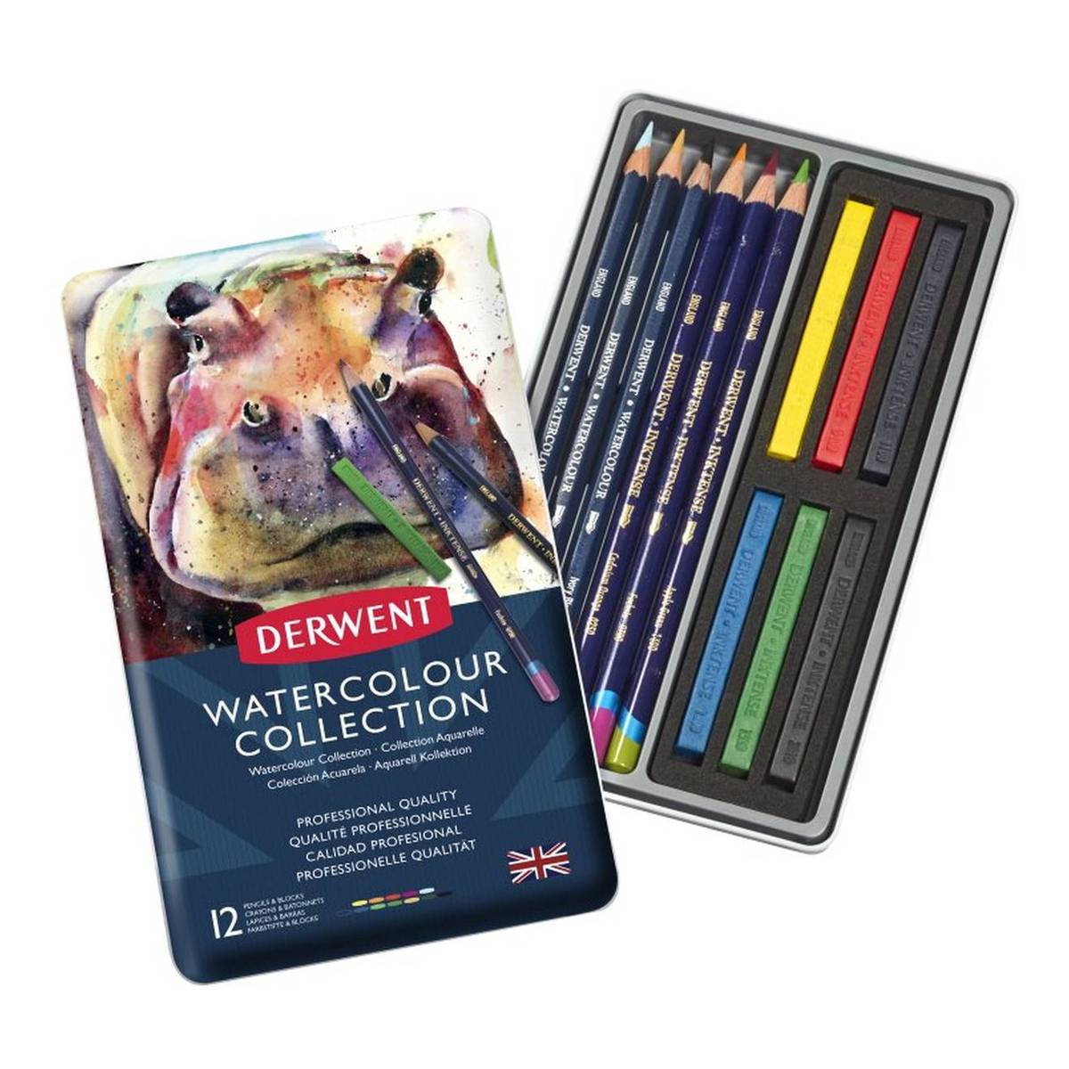 Derwent Watercolour Collection 12 Pieces