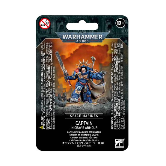 Warhammer 40,000 Space Marine Captain in Gravis Armour
