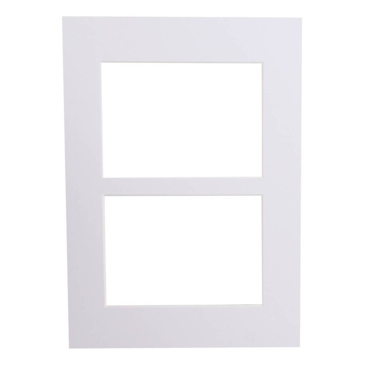 Iced White Double Aperture Mount A4