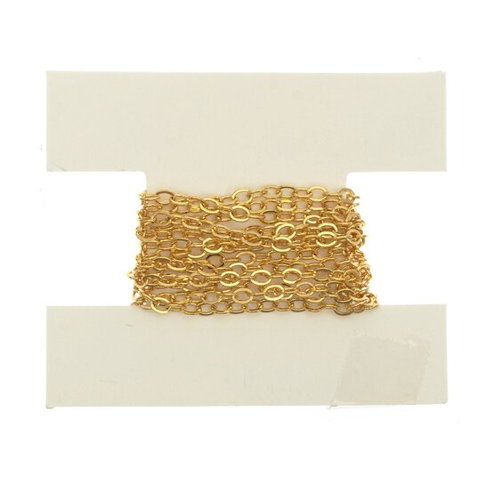 Gold Plated Trace Chain 2mm x 1m
