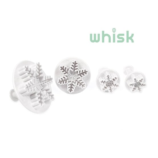 Whisk Snowflake Plunge Cutters 4 Pack