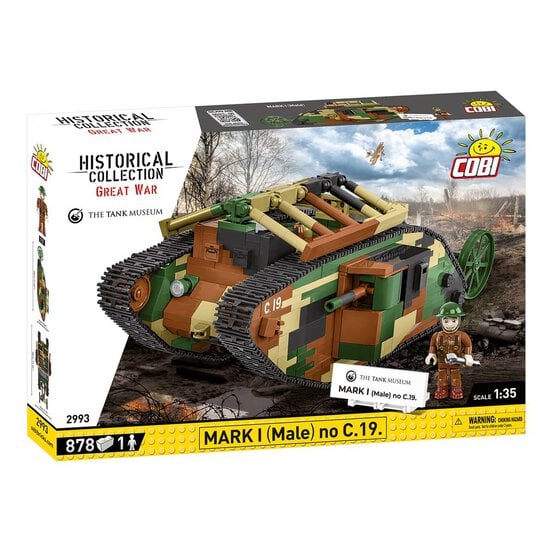 COBI Mark I Male C.19 Tank Set 1:35