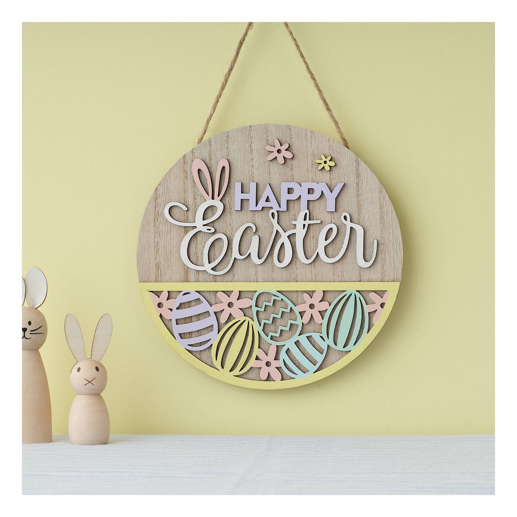 Happy Easter Sign 18cm