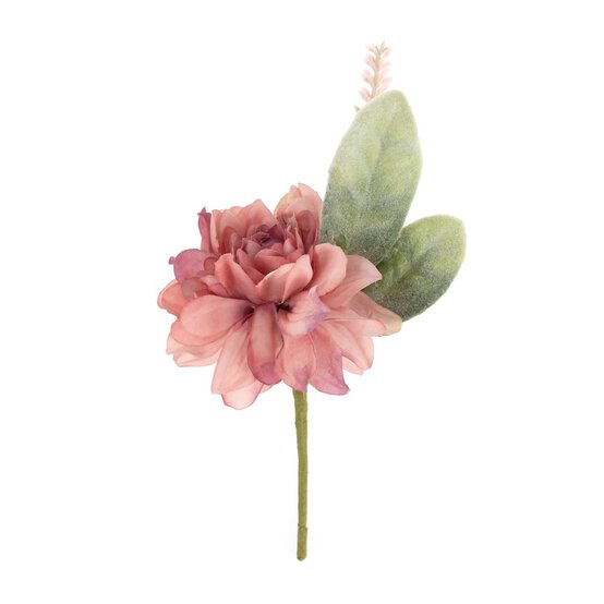 Dark Pink Finished Buttonhole Pick 14cm