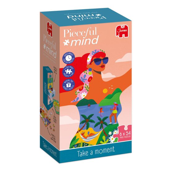 Jumbo Peaceful Mind Take a Moment Jigsaw Puzzle 54 Pieces 6 Pack