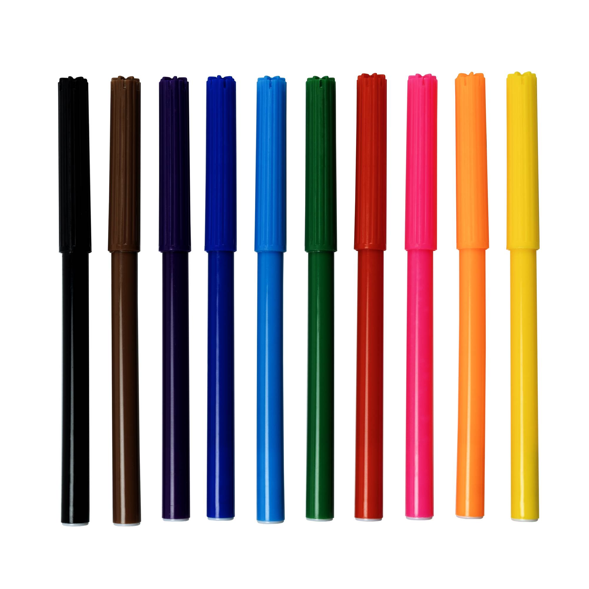 Felt Tip Pens 10 Pack