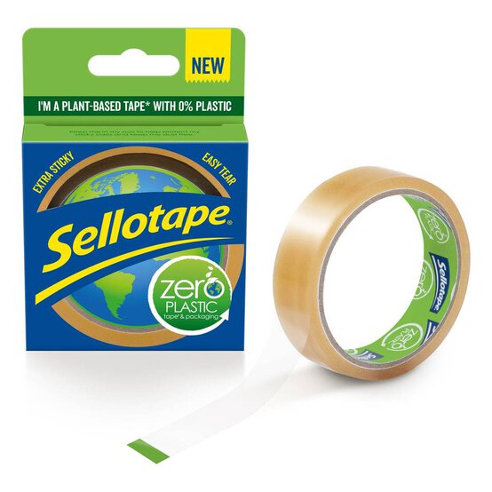 Sellotape Zero Plastic Adhesive Tape 24mm x 30m