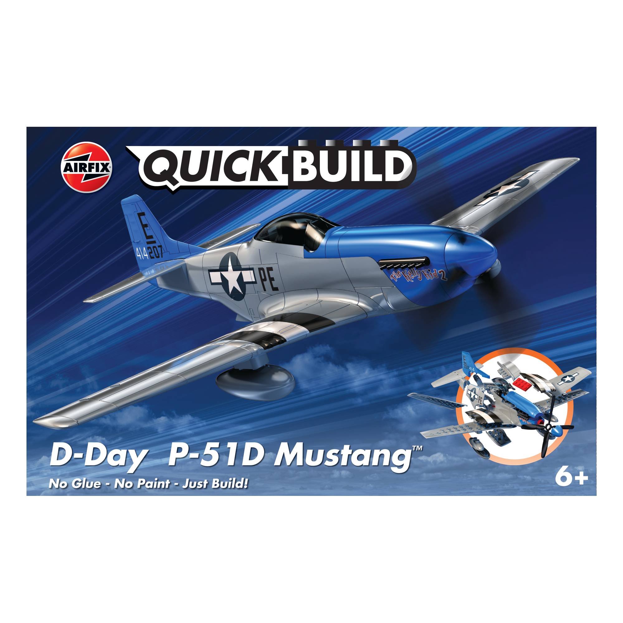 Airfix Quickbuild D-Day P-51D Mustang Model Kit