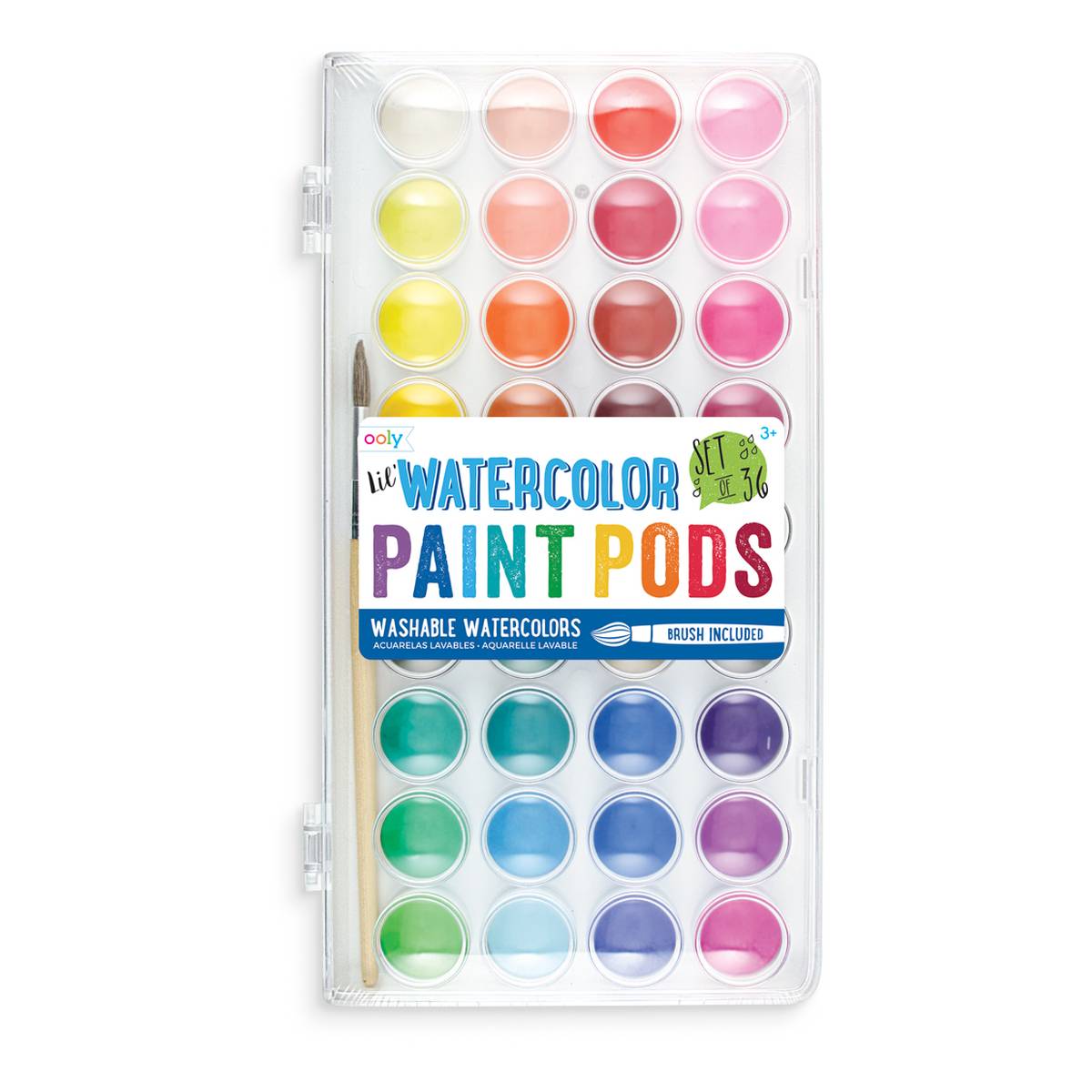 Lil Watercolour Paint Pods Set 36 Pack