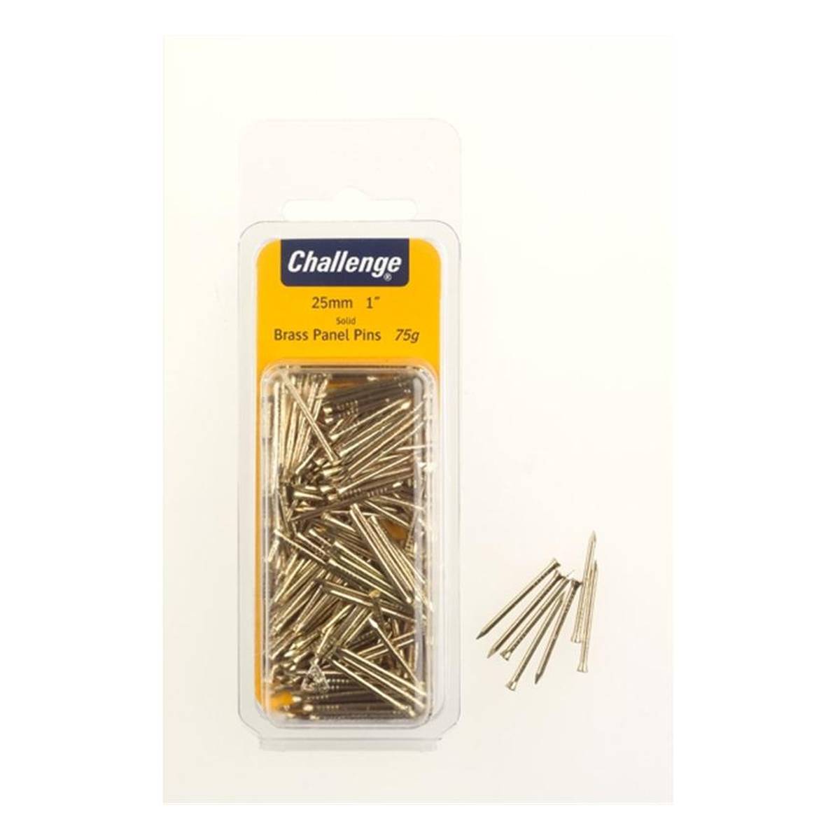 Brass Panel Pins 25mm 60g