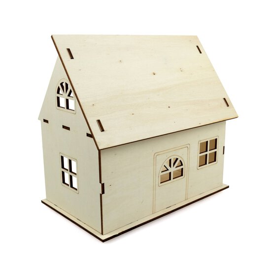 Wooden Dollhouse 17cm x 27cm x 25cm