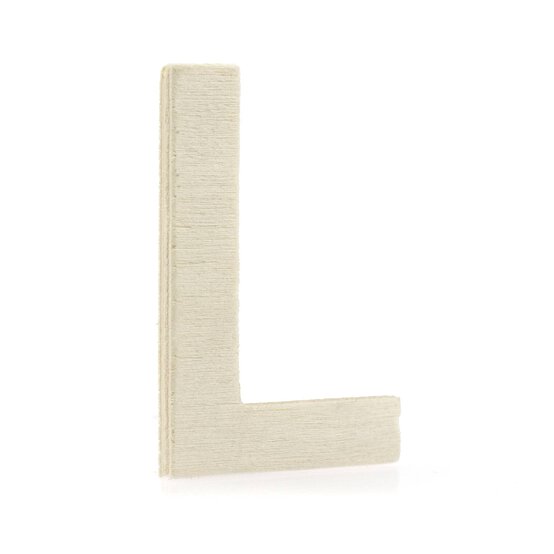 Small Wooden Letter L 6.5cm