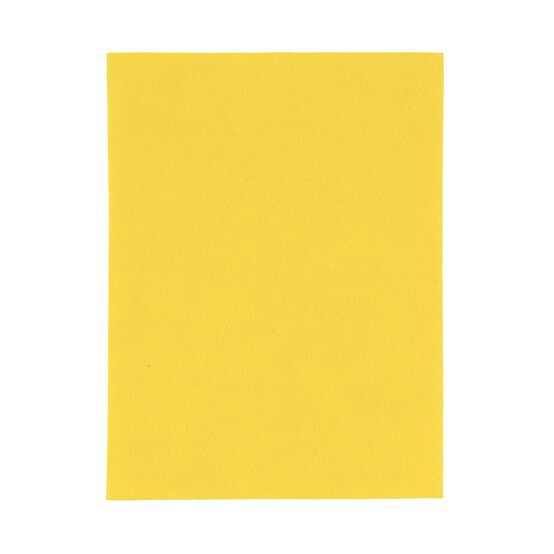 Yellow Self-Adhesive Felt Sheet 9 x 12 Inches