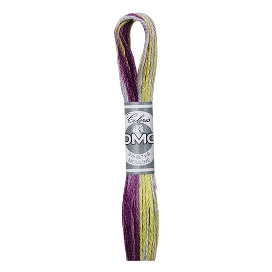 DMC Purple and Yellow Coloris Mouline Cotton Thread 8m (4503)