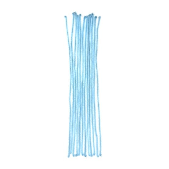 Light Blue Pipe Cleaners 12 Pack