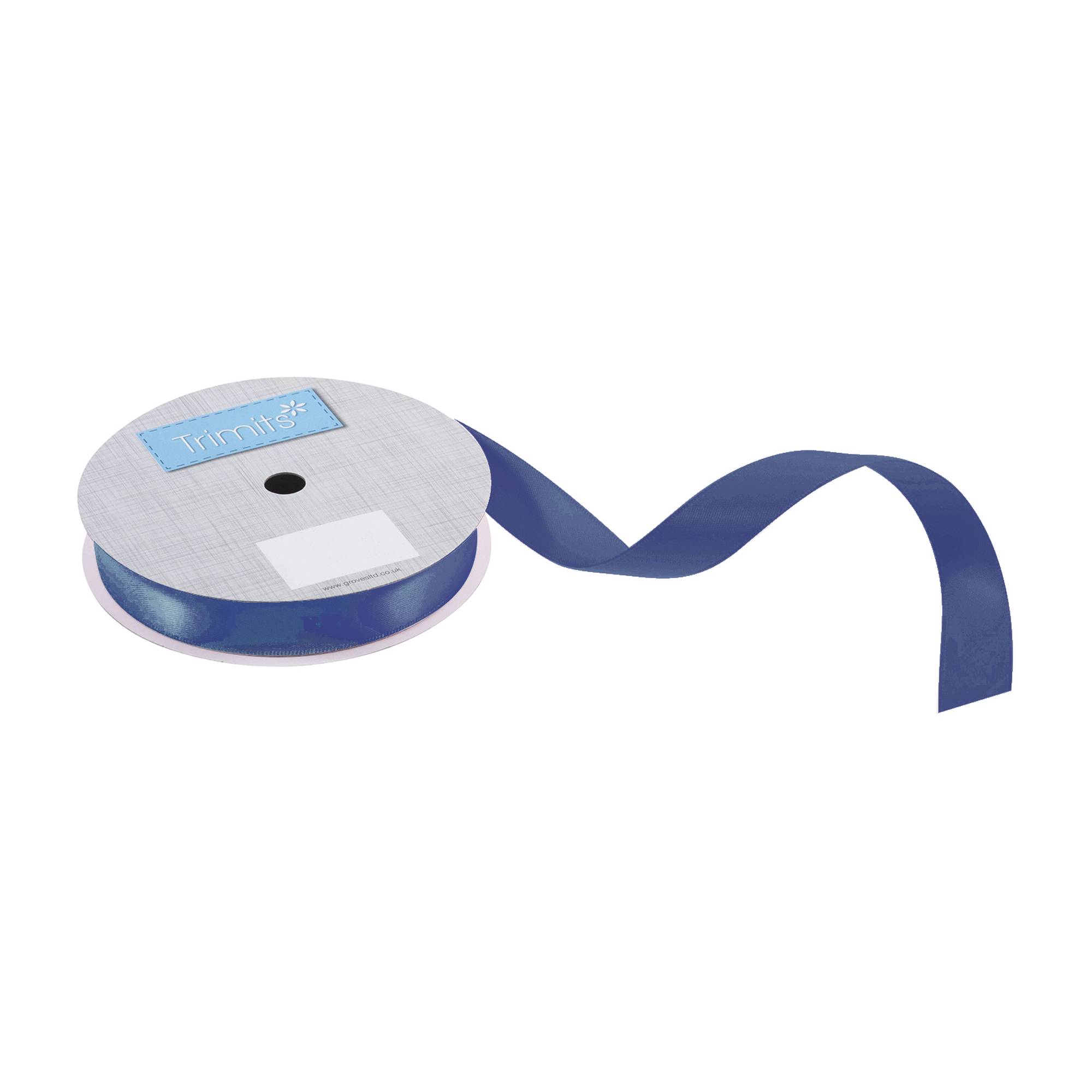 Trimits Navy Double-Faced Satin Ribbon by the Metre 15mm
