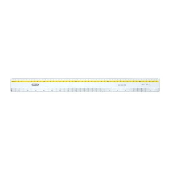 Clear Acrylic Ruler 45cm
