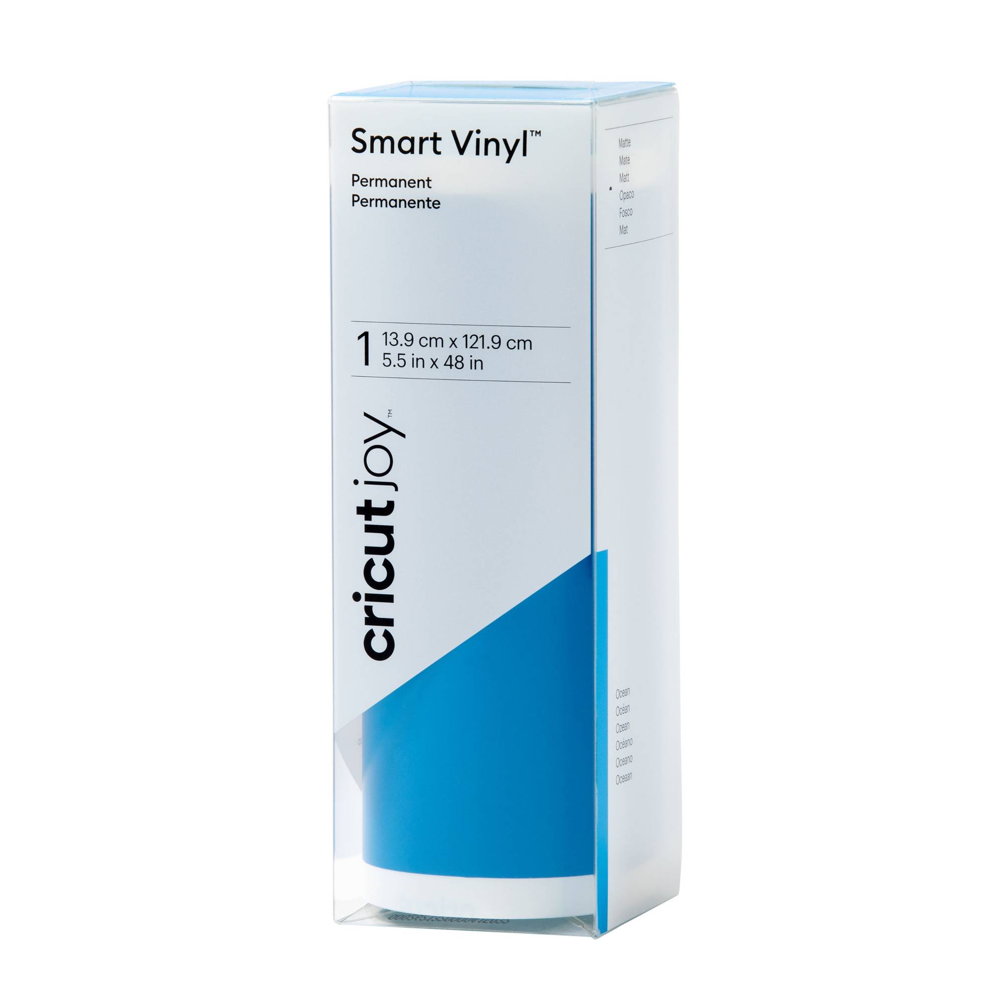 Cricut Joy Ocean Blue Permanent Smart Vinyl 5.5 x 48 Inches