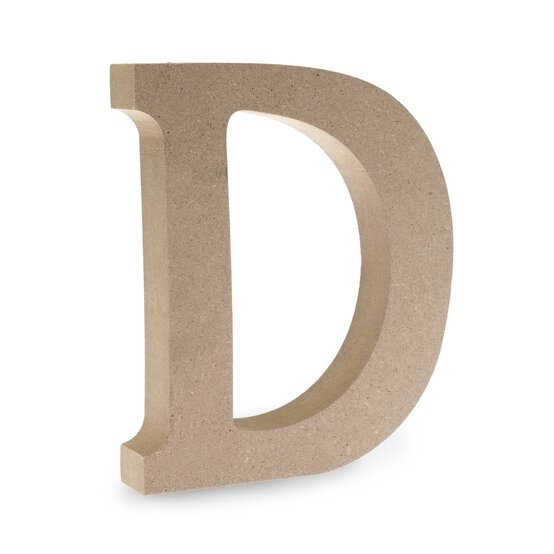 MDF Wooden Letter D 13cm