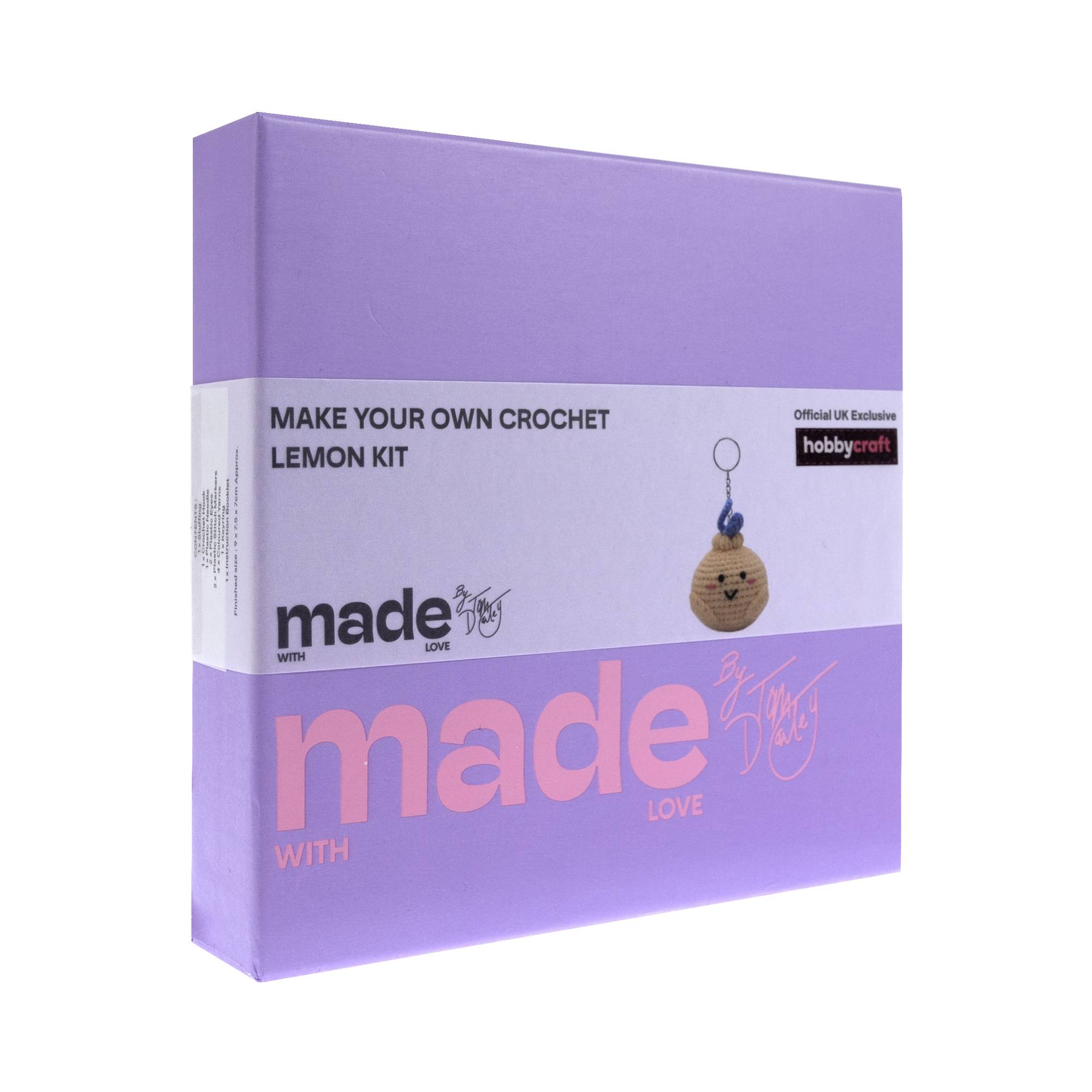 Made With Love Lemon Crochet Keychain Kit