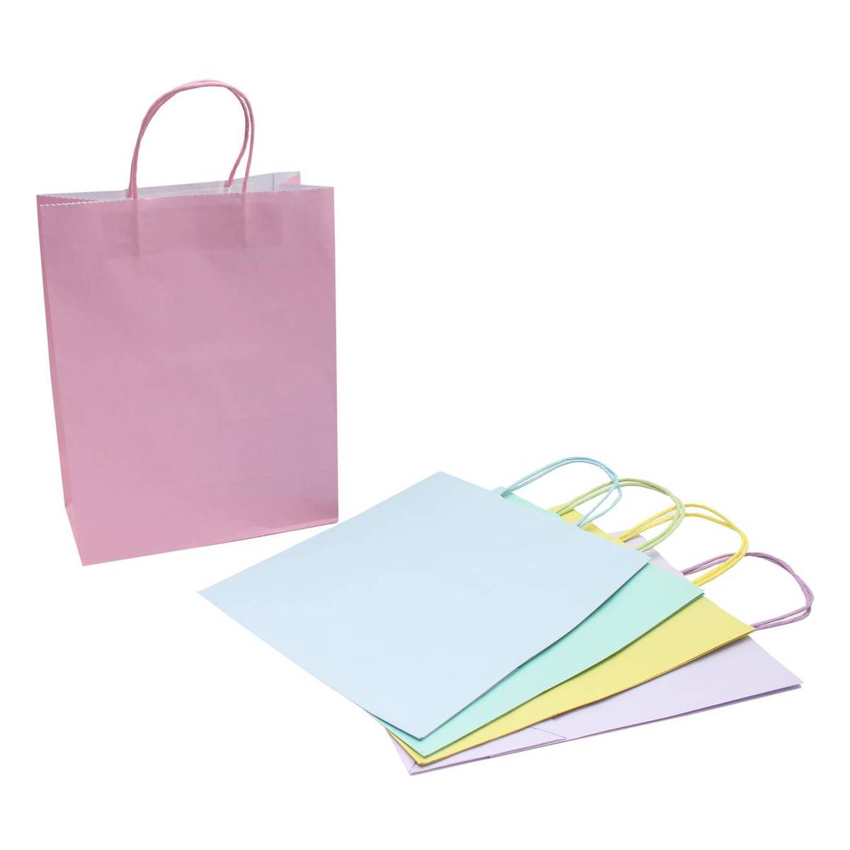 Pastel Ready to Decorate Gift Bags 5 Pack