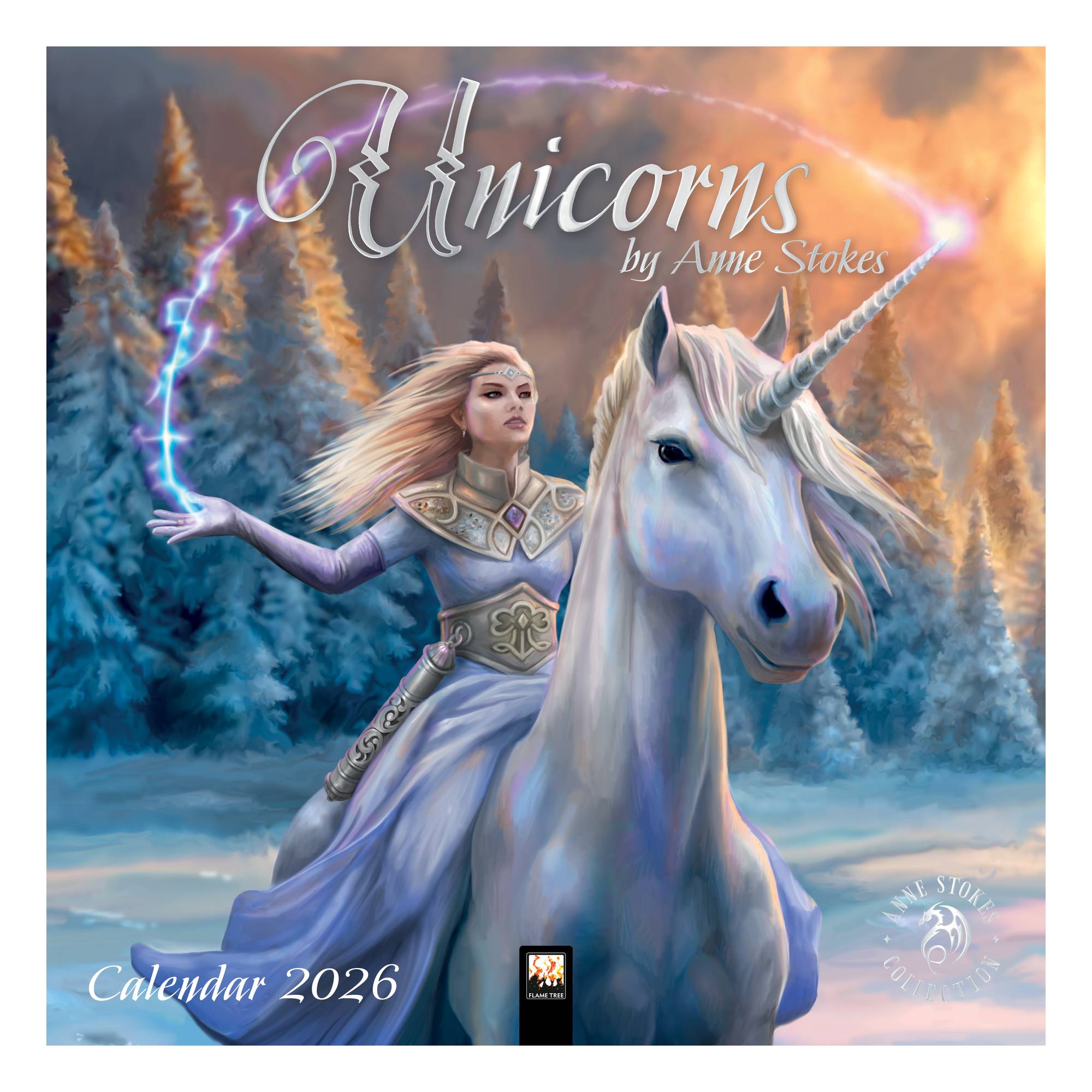 Anne Stokes Unicorns Wall Calendar 2026