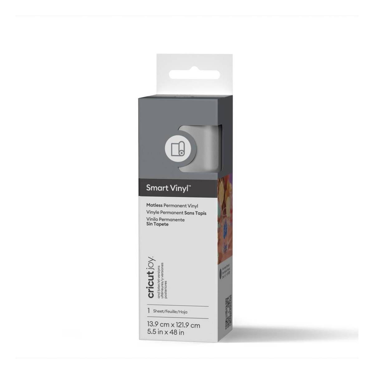 Cricut Joy Silver Permanent Smart Vinyl 5.5 x 48 Inches