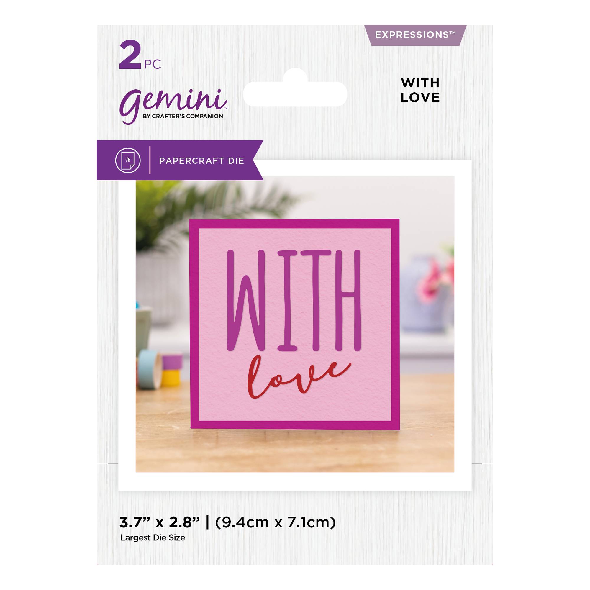 Gemini With Love Die Set 2 Pieces