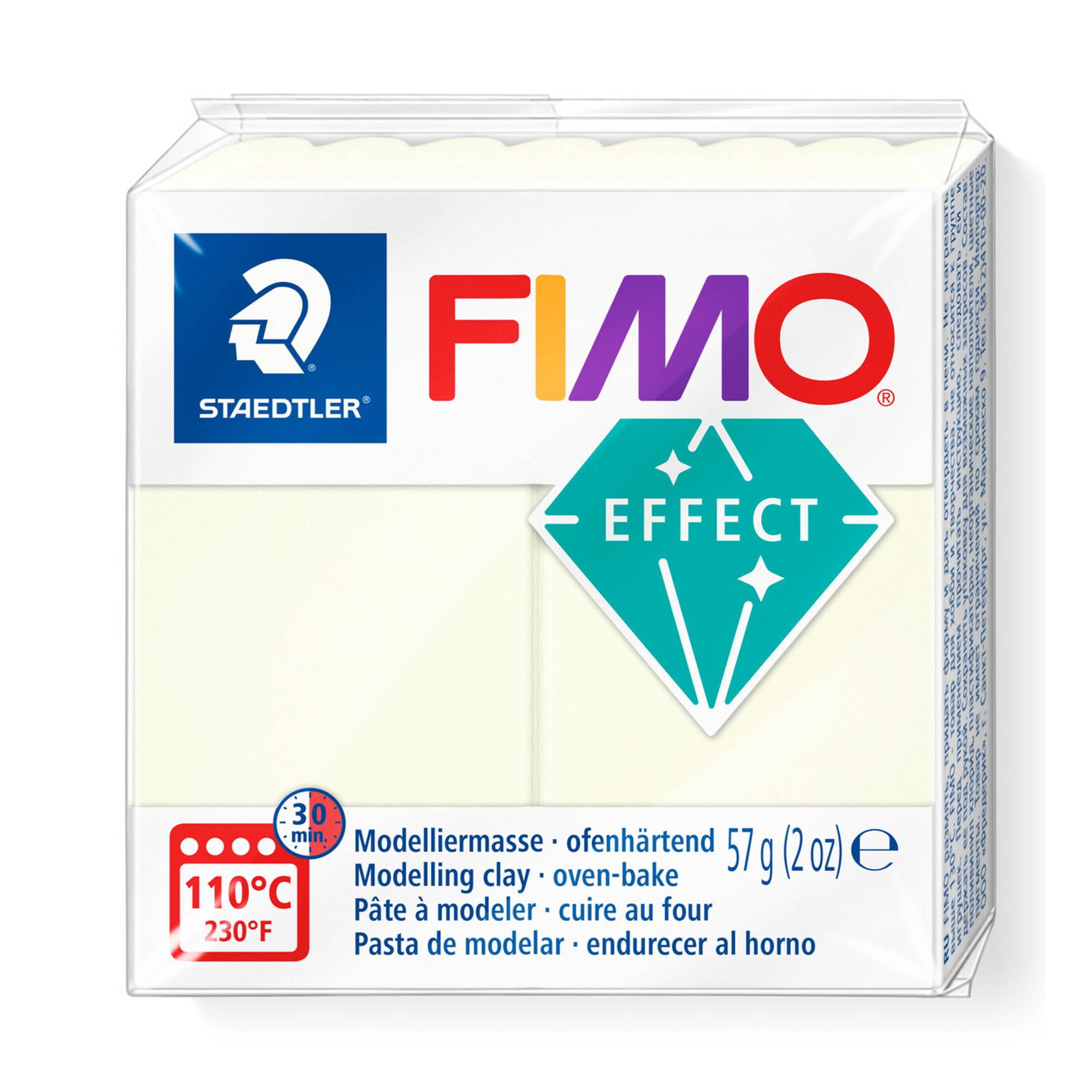 Fimo Effect Glow-in-the-Dark Modelling Clay 57g