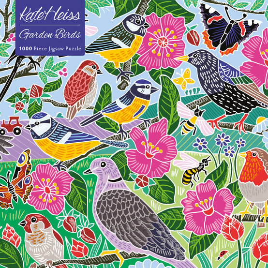Kate Heiss Garden Birds Jigsaw Puzzle 1000 Pieces