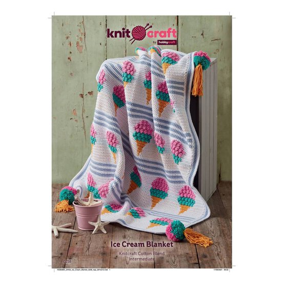 Knitcraft Ice Cream Blanket Digital Pattern 0258