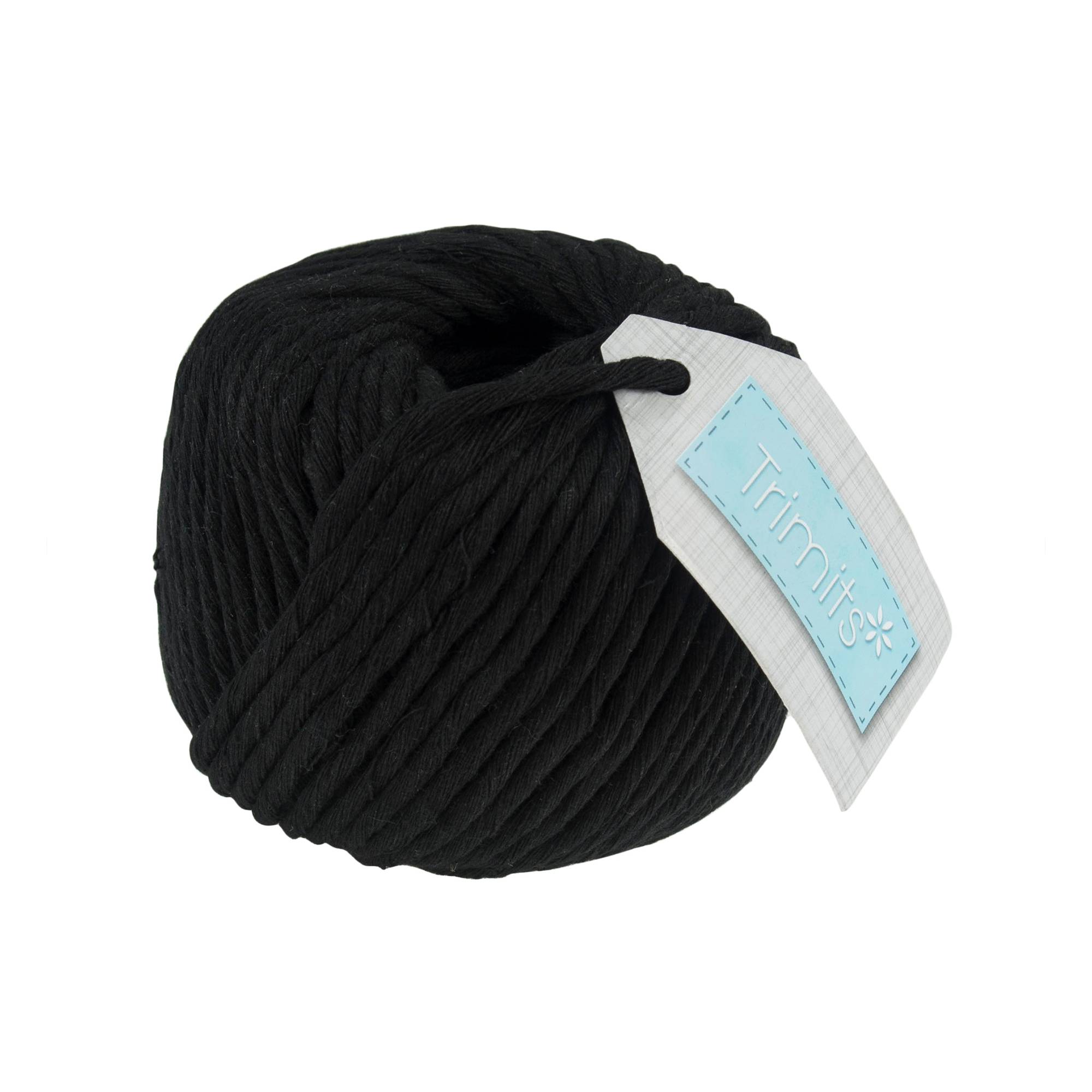 Trimits Black Macram&eacute; Cord 4mm x 50m