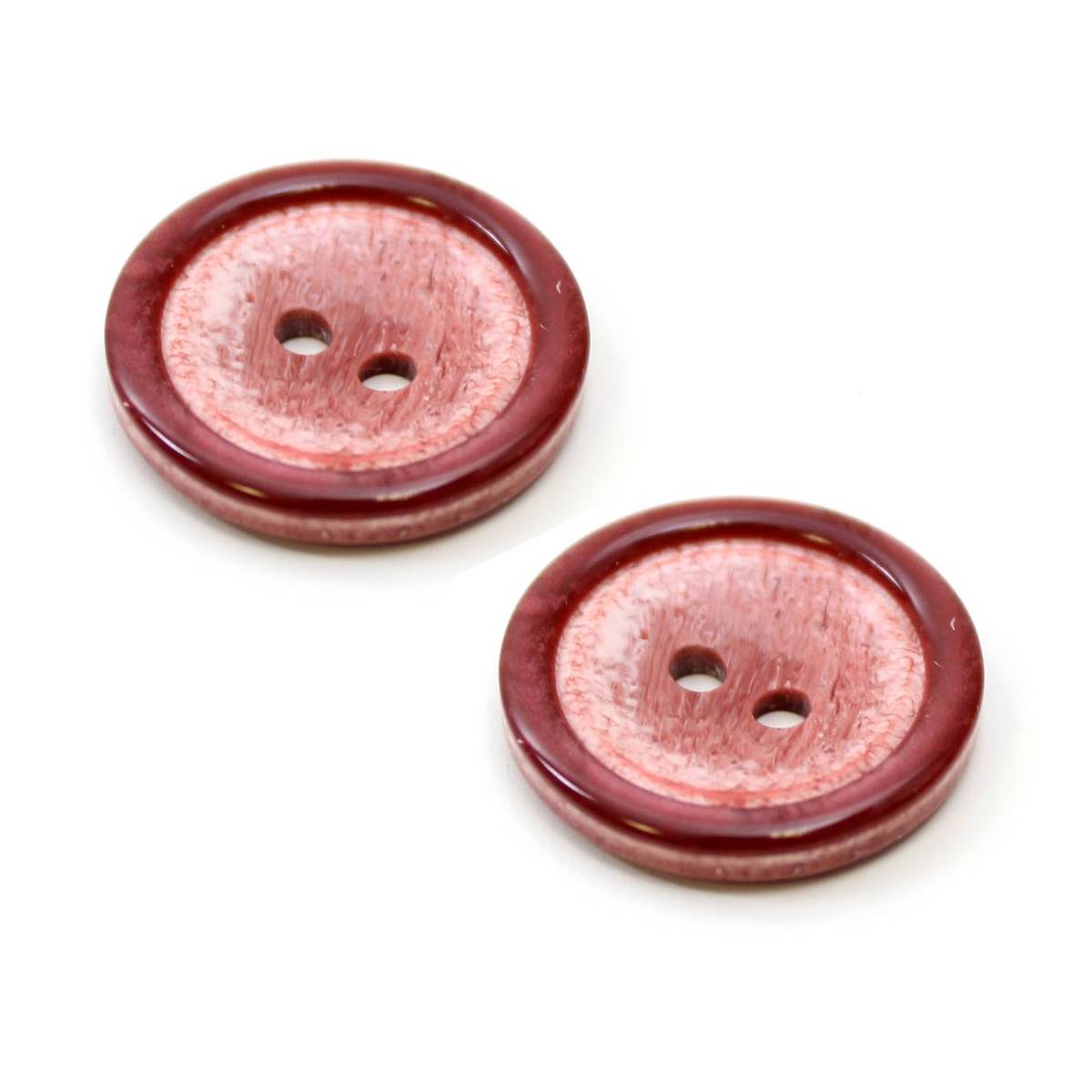 Hemline Wine Basic Knitwear Button 2 Pack