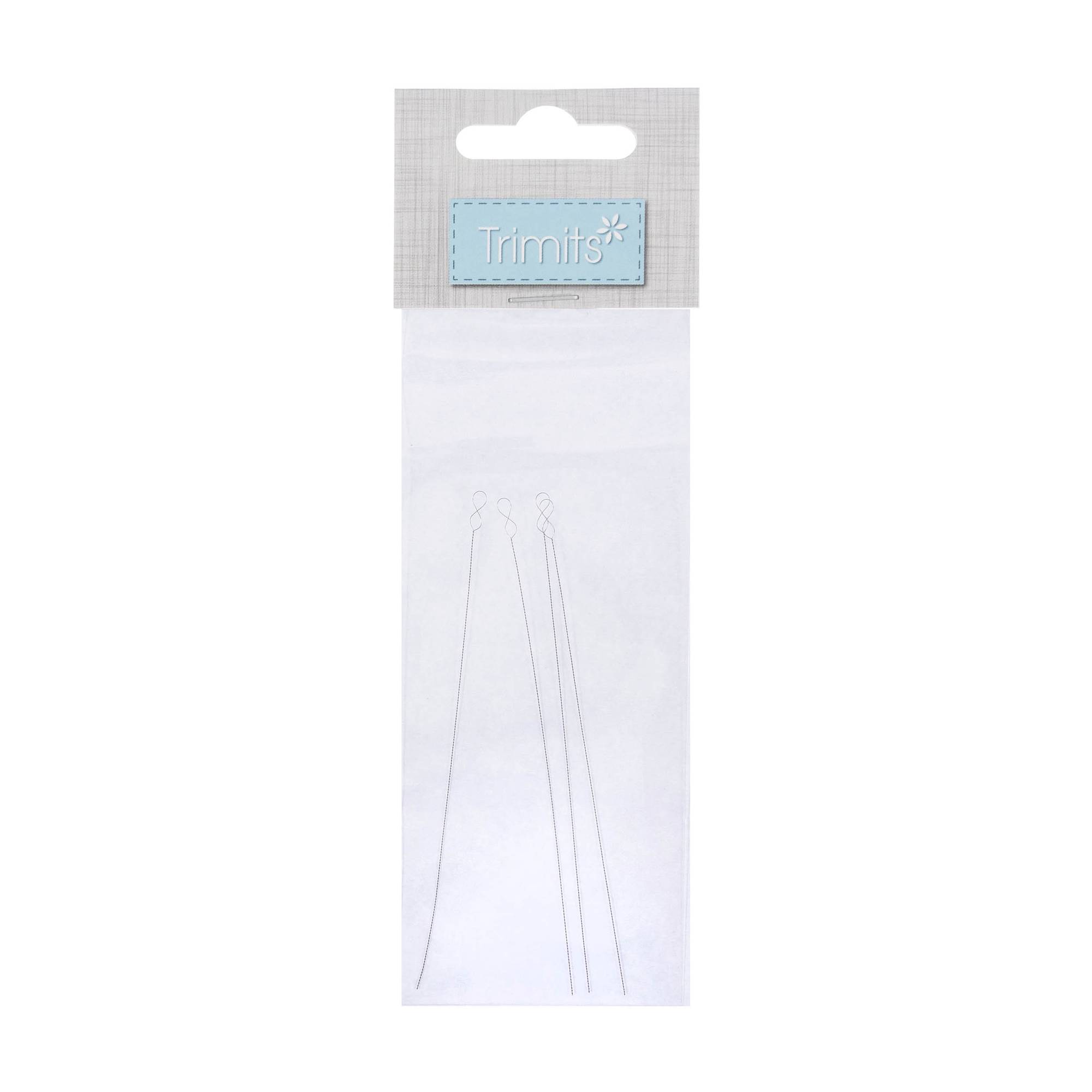 Big Eye Beading Needles 8cm 4 Pack