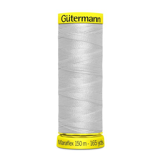 Gutermann Light Grey Maraflex Stretchy Sewing Thread 150m (8)