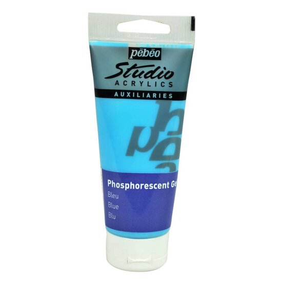 Pebeo Blue Phosphorescent Gel 100ml