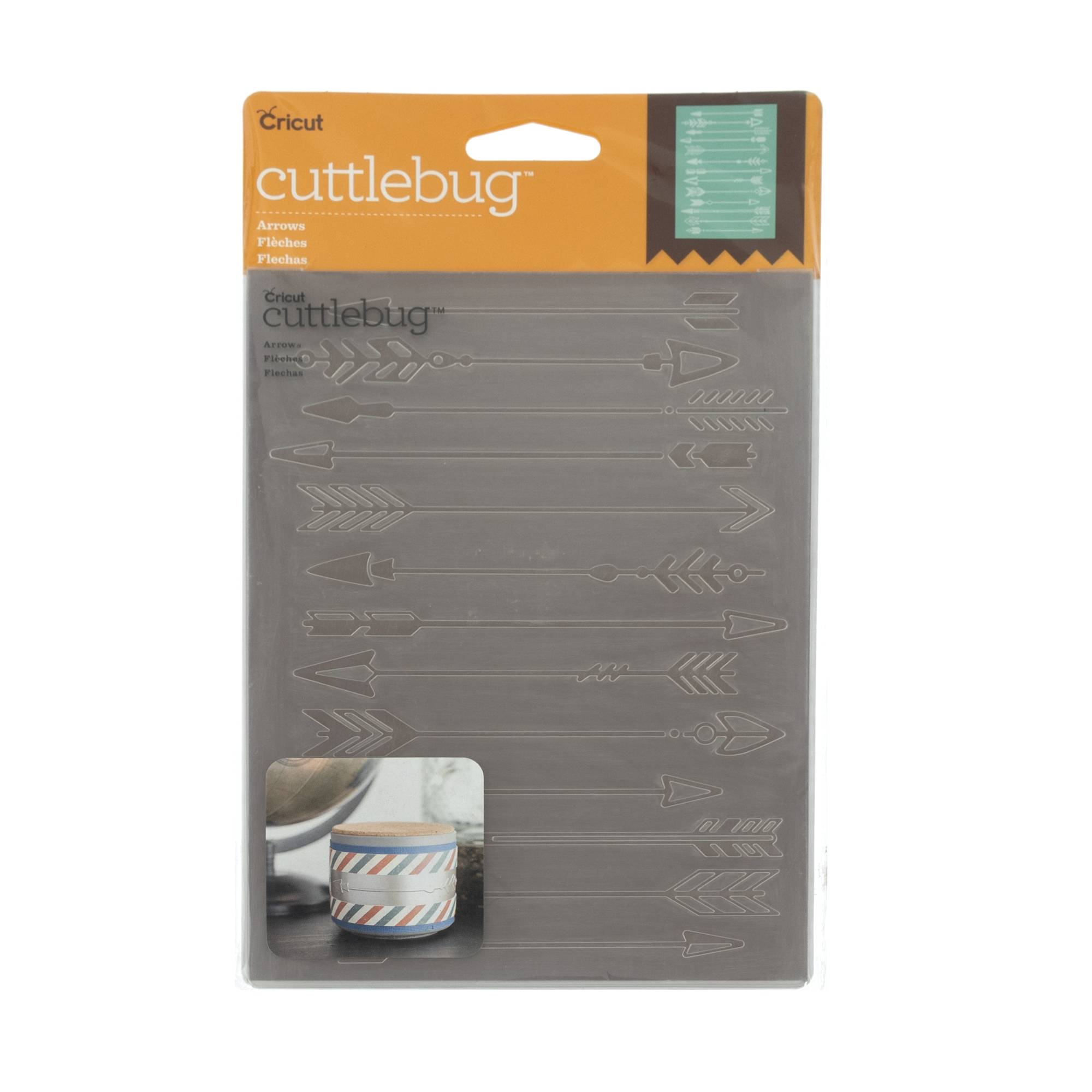 Cricut Cuttlebug Arrows Embossing Folder 5 x 7 Inches