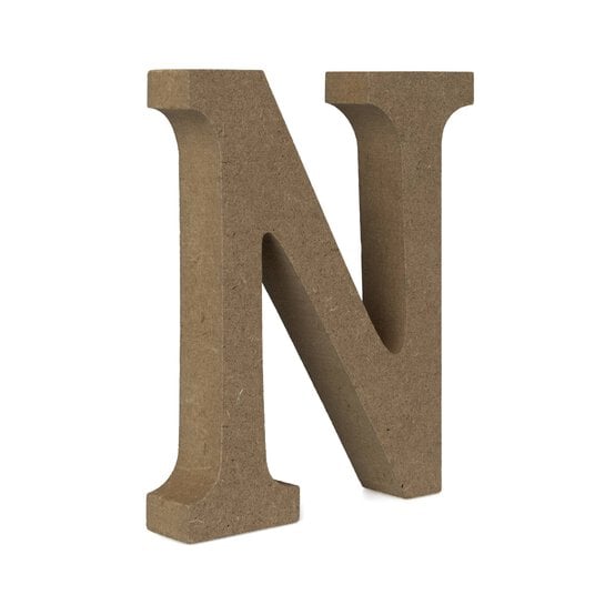 MDF Wooden Letter N 13cm