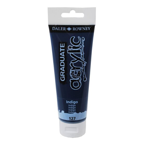 Daler-Rowney Graduate Indigo Acrylic Paint 120ml