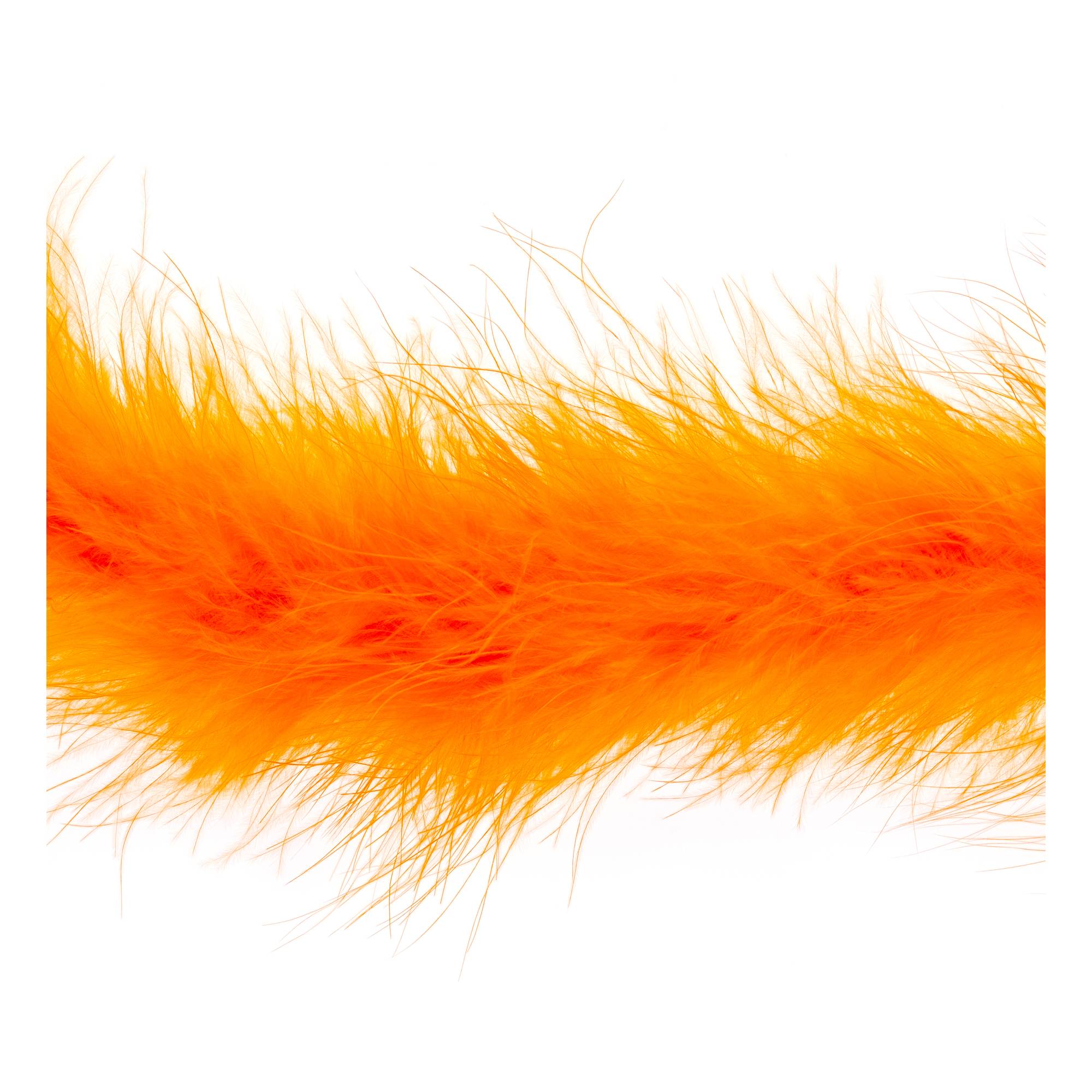 Orange Luxury Marabou Trim by the Metre