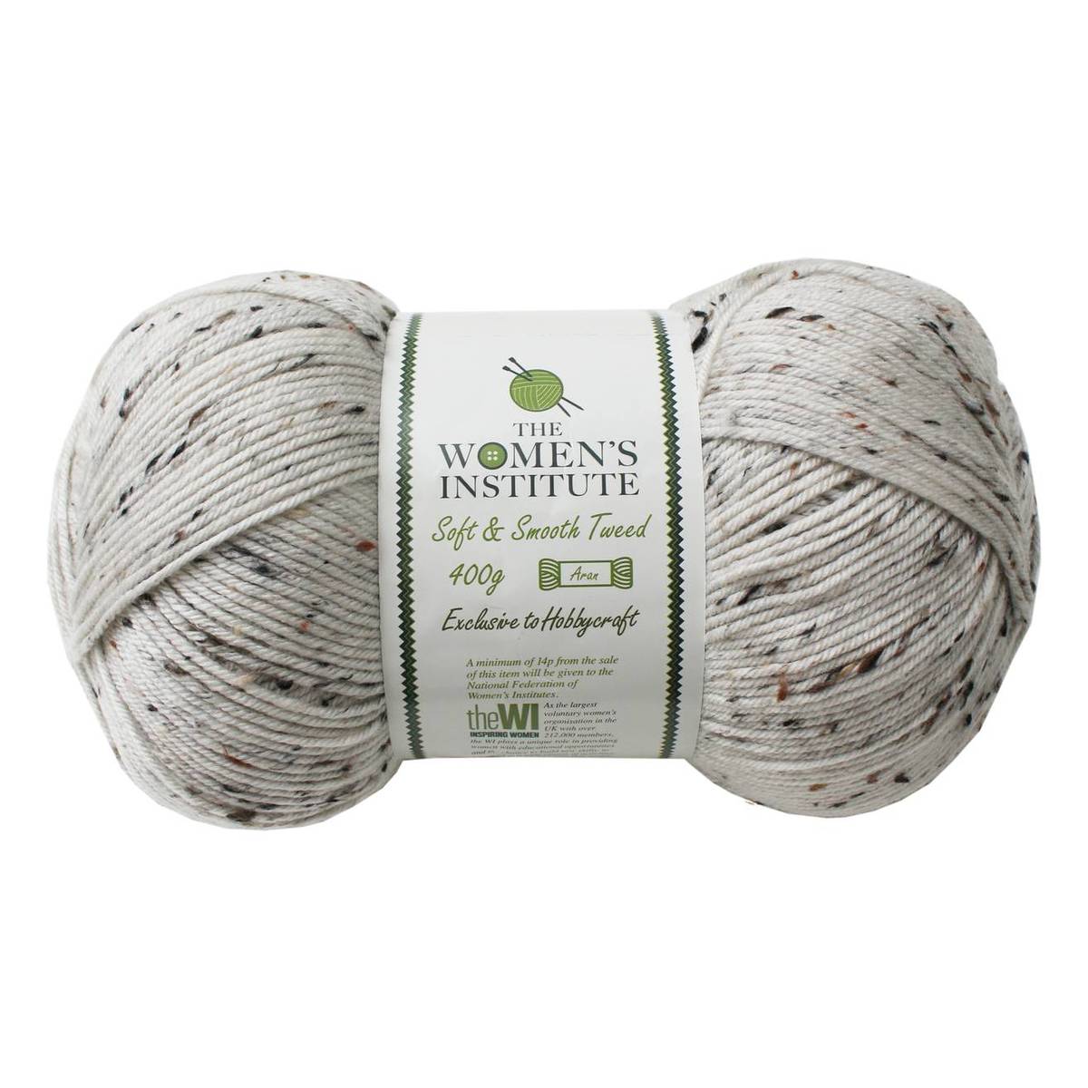 Women's Institute Marl Soft and Smooth Tweed Aran Yarn 400g
