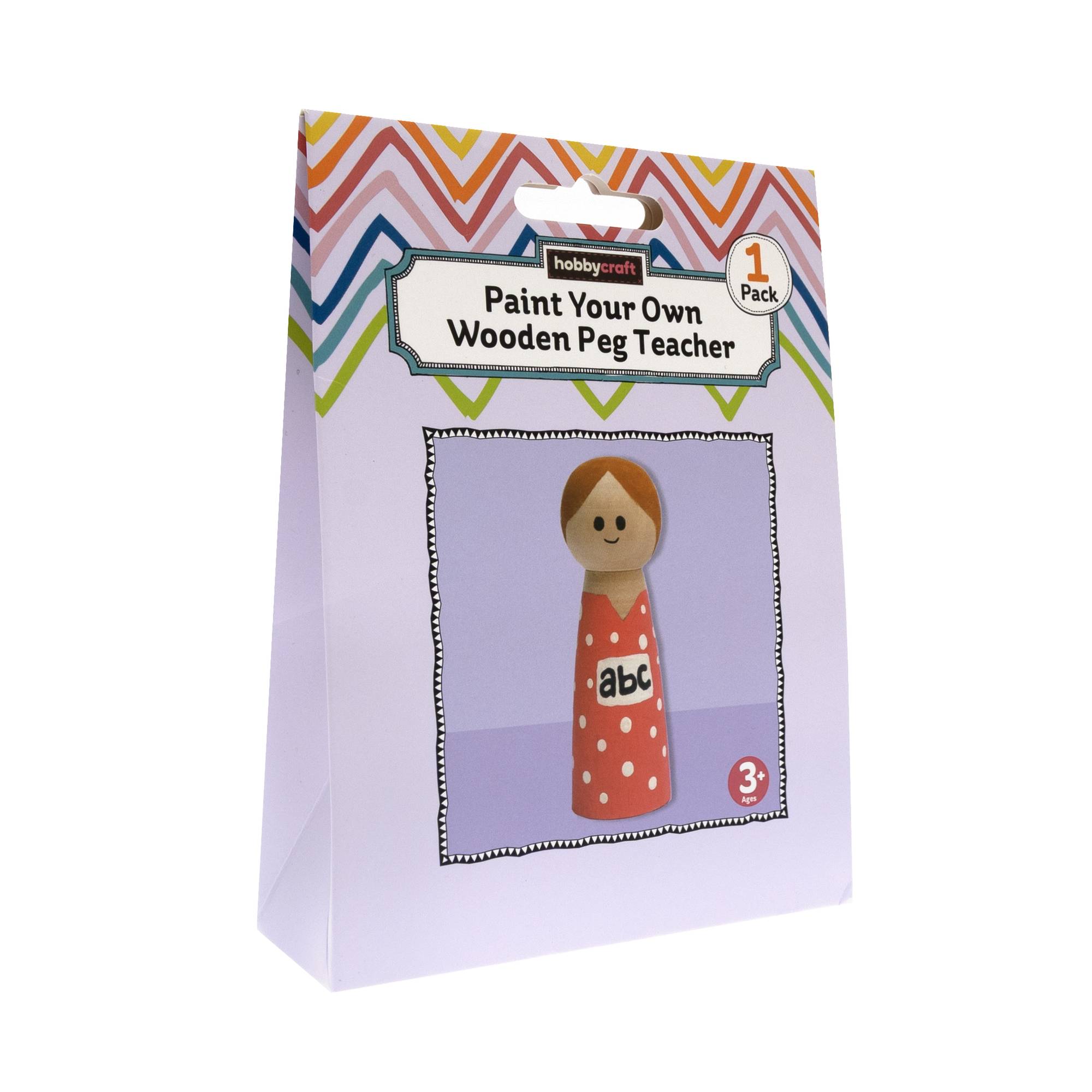 Paint Your Own Wooden Peg Teacher Kit