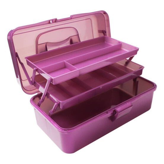 Pink Metallic Caddy 33cm x 20cm x 15cm
