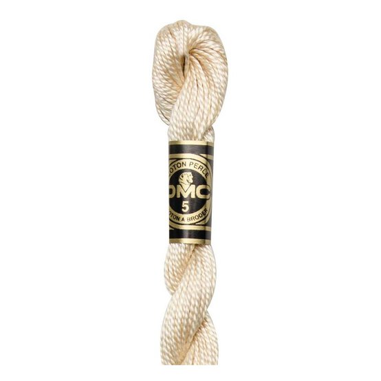 DMC Cream Pearl Cotton Thread Size 5 25m (739)