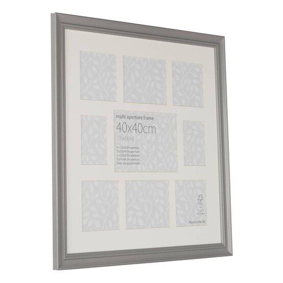 Vintage Grey Multi-Aperture Frame 40cm x 40cm